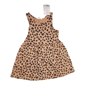 NWT H&M Black & Tan Leopard Animal Print Tank Dress